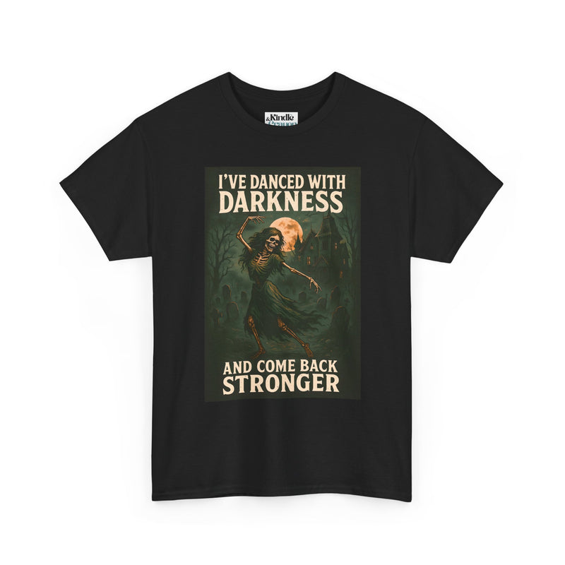 Unisex Heavy Cotton Tee: 'I've Danced with Darkness' Inspiration Tee