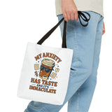 Funny Anxiety Tote Bag, Motivational Bag