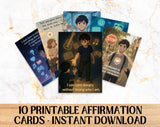 Anime Affirmation Cards for Teen Boys – Confidence & Self-Esteem