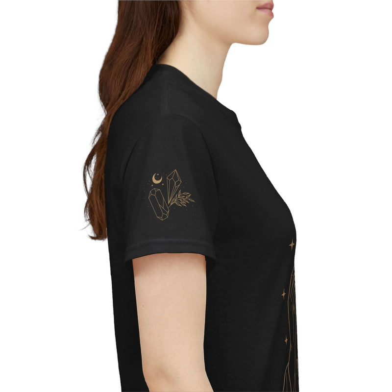 Celestial Power Tee - Unisex Cotton Shirt, Cosmic Graphic Tee, Astrology, Witchy Apparel, Moon Phases Tee