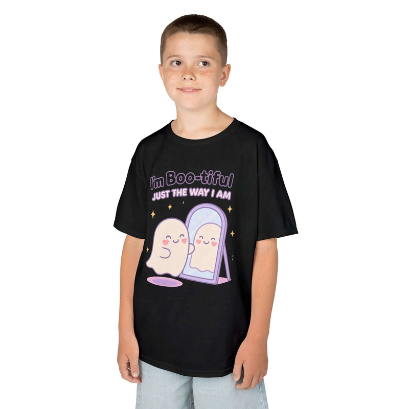 Cute Unisex Halloween Kids Tee, Fun Ghost Shirt, I'm Boo-tiful