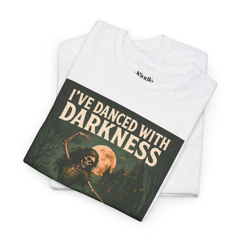 Unisex Heavy Cotton Tee: 'I've Danced with Darkness' Inspiration Tee