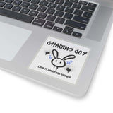 Chasing Joy Kiss-Cut Stickers, Fun Laptop Decals