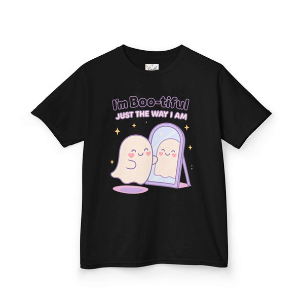 Cute Unisex Halloween Kids Tee, Fun Ghost Shirt, I'm Boo-tiful