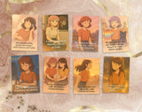 Anime Style Affirmation Cards for Teen Girls Mental Health Support | Set 3 of 6 | Printable A6 PDF PNG Files for Anxiety & Self Worth