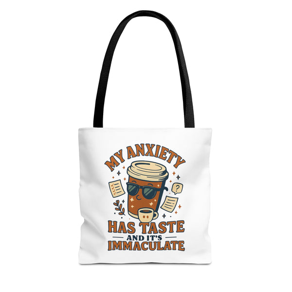 Funny Anxiety Tote Bag, Motivational Bag
