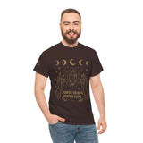Celestial Power Tee - Unisex Cotton Shirt, Cosmic Graphic Tee, Astrology, Witchy Apparel, Moon Phases Tee