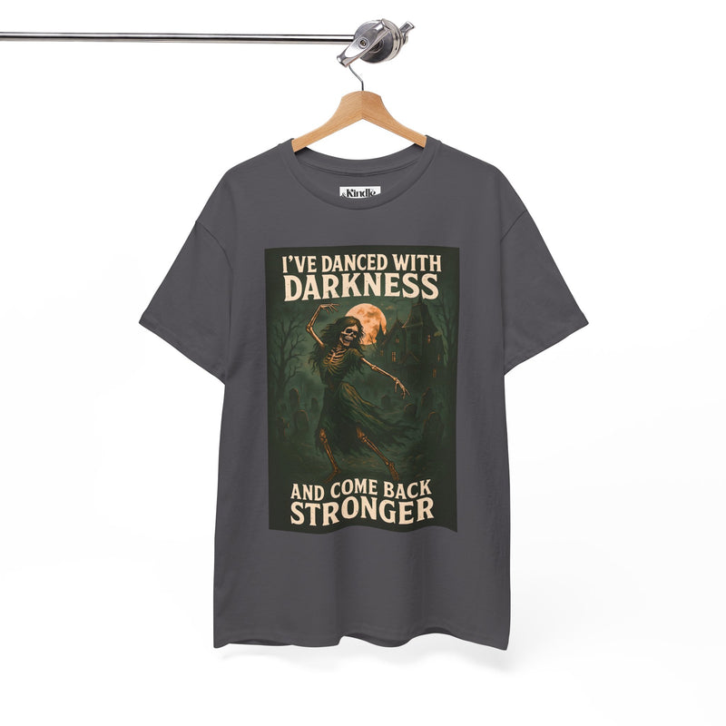 Unisex Heavy Cotton Tee: 'I've Danced with Darkness' Inspiration Tee