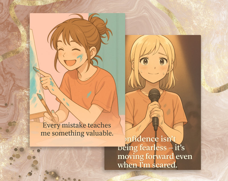 Digital Affirmation Cards for Teen Girls – A6 Printable & Mobile Friendly Positive Affirmations for Confidence, Motivation & Resilience