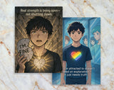 Anime Affirmation Cards for Teen Boys – Relationships & Identity - Printable Mental Health & Self-Esteem Support
