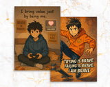 Anime Affirmation Cards for Teen Boys – Confidence & Self-Esteem