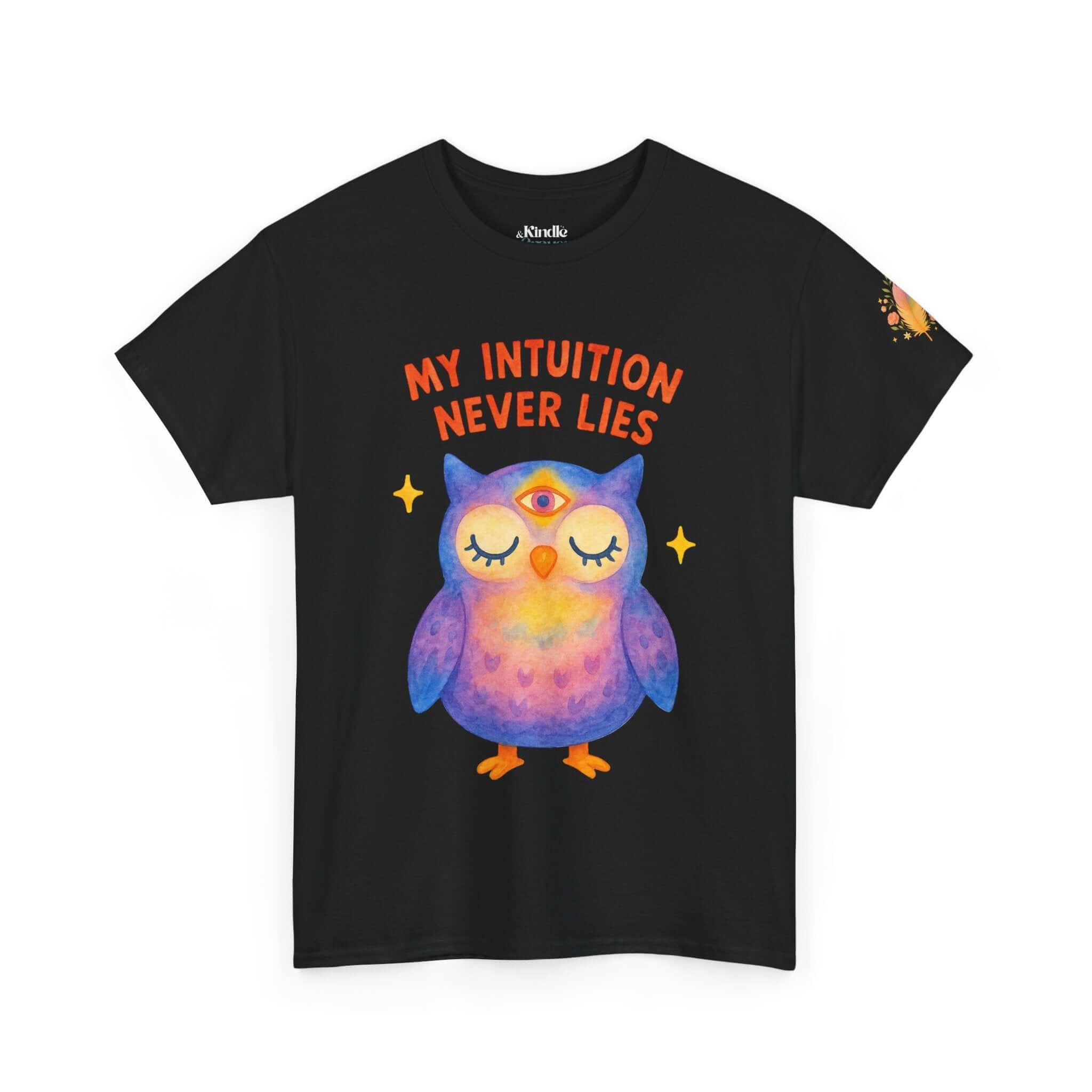 Intuition Owl T-Shirt – Unisex “My Intuition Never Lies” Tee