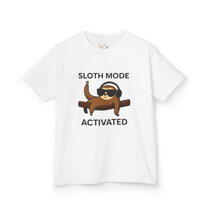 Sloth Mode Activated Tee for Kids – Cute & Funny Cartoon Sloth Shirt