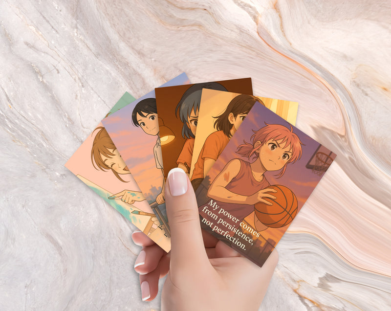 Digital Affirmation Cards for Teen Girls – A6 Printable & Mobile Friendly Positive Affirmations for Confidence, Motivation & Resilience