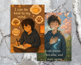 Anime Affirmation Cards for Teen Boys – Printable Mental Health & Confidence Booster