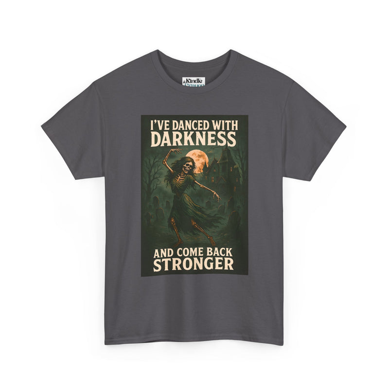 Unisex Heavy Cotton Tee: 'I've Danced with Darkness' Inspiration Tee