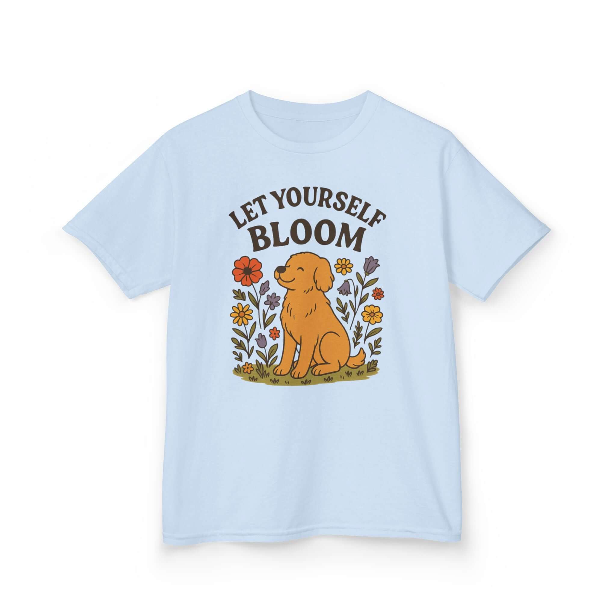 Kids Blooming Dog Tee - Inspiring Adventure T-Shirt