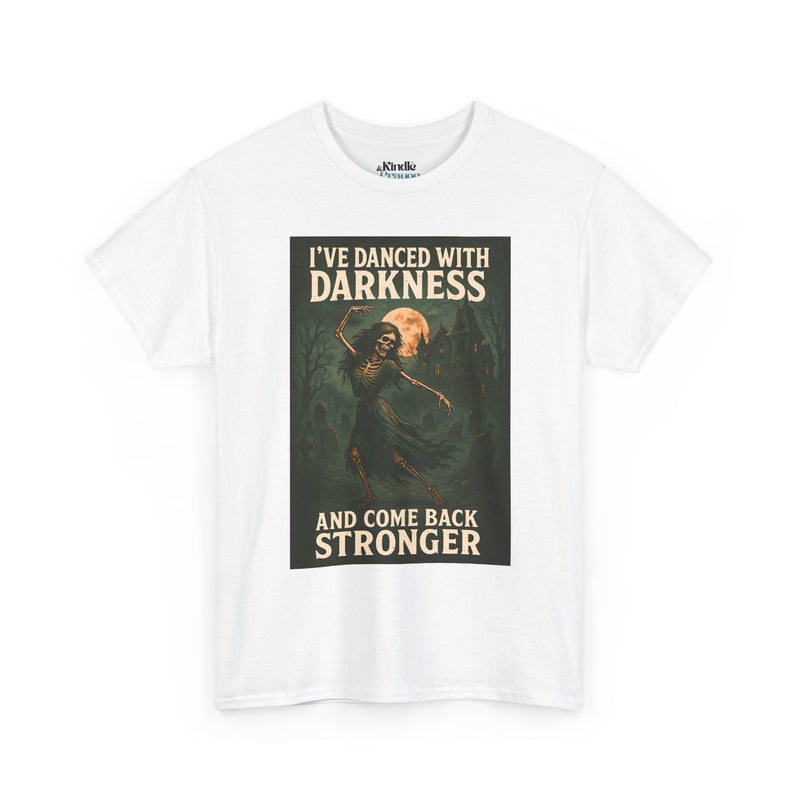 Unisex Heavy Cotton Tee: 'I've Danced with Darkness' Inspiration Tee