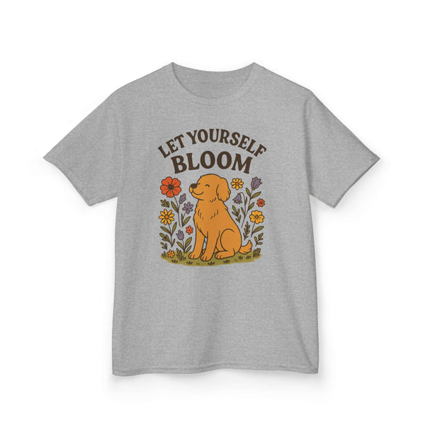 Kids Blooming Dog Tee - Inspiring Adventure T-Shirt