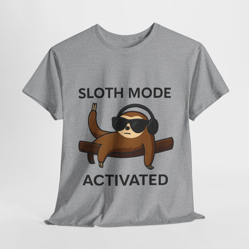 Unisex Sloth Mode Activated T-Shirt – Funny Lazy Vibes Tee
