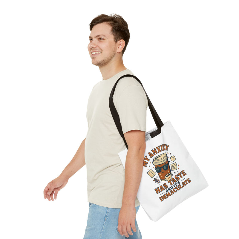 Funny Anxiety Tote Bag, Motivational Bag