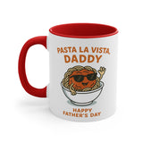 Colorful Pasta-Themed Fathers Day Coffee Mug