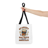 Funny Anxiety Tote Bag, Motivational Bag