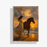 Cowgirl Digital Wall Art - Beach Decor