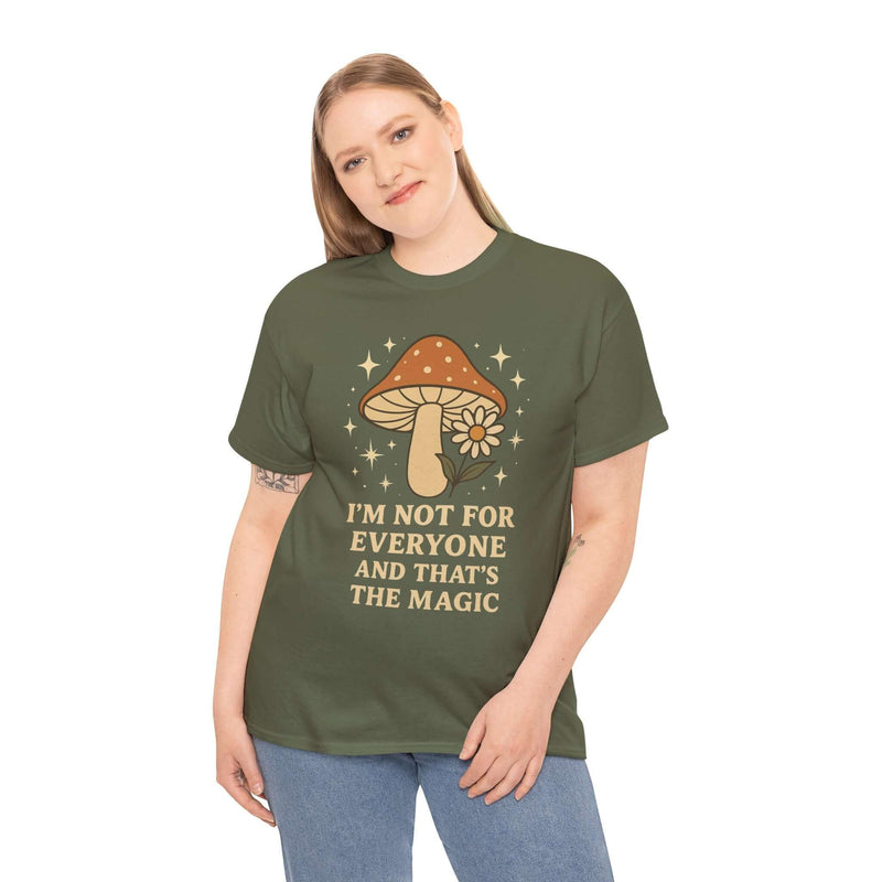 Magic Mushroom Tee, Funny T-Shirt for Nature Lovers, Unisex Cotton Shirt, Gift for Friends, Quirky Casual Wear