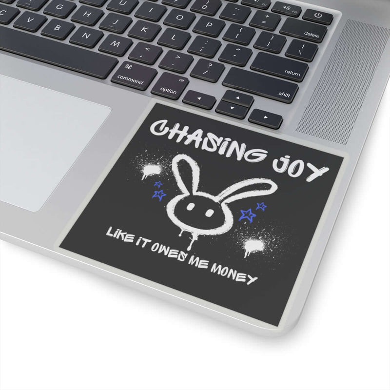 Chasing Joy Kiss-Cut Stickers - Fun Decor for Laptops
