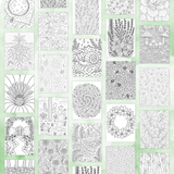 40 Botanical Coloring Pages - Printable Floral Art for Adults | Stress Relief Nature-Inspired Designs