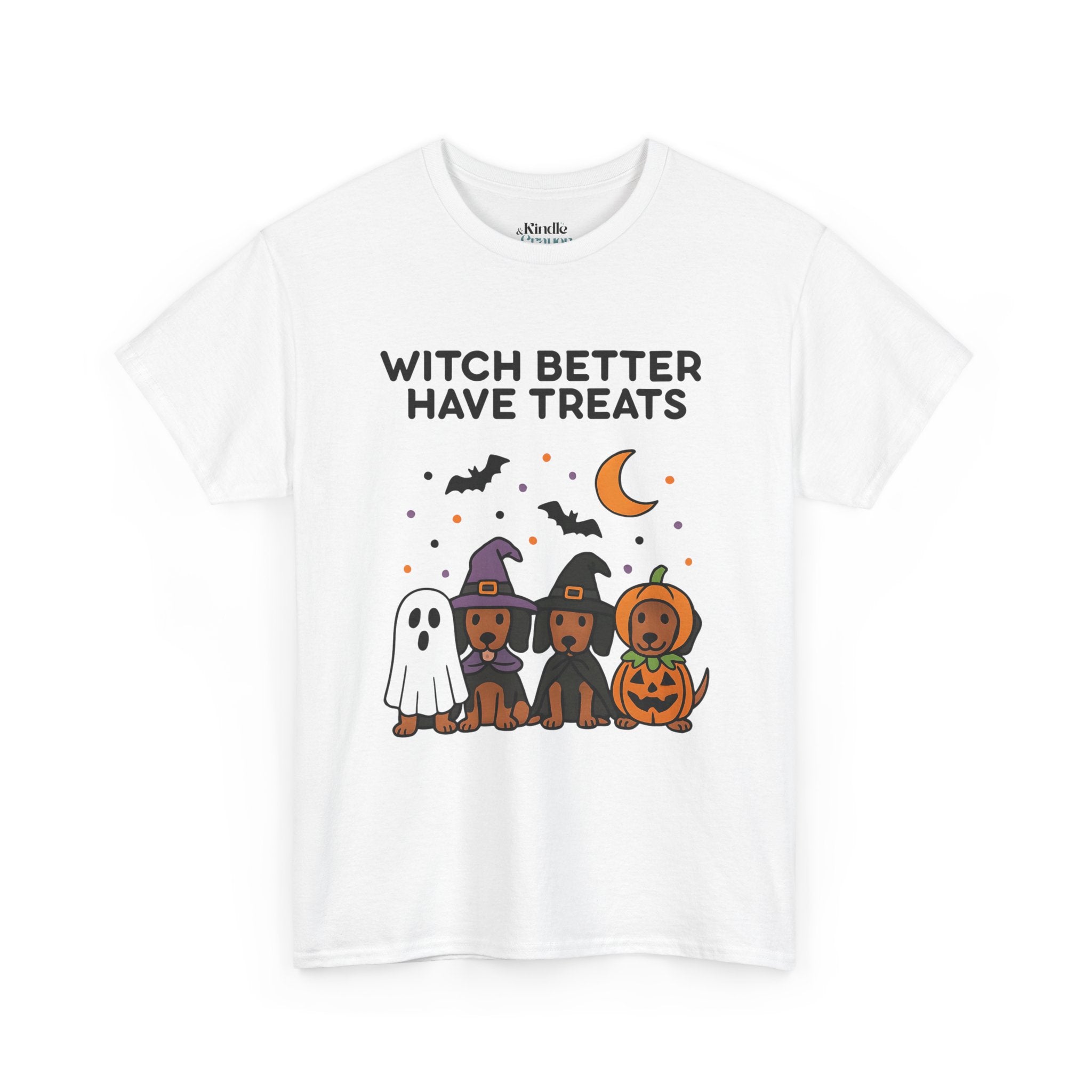 Witch Better Have Treats Halloween Dog Mom T-Shirt – Funny Dachshund & Pumpkin Pup Tee
