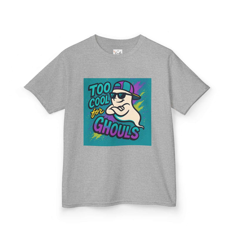 Kids Halloween Tee - Ghost Shirt, Too Cool for Ghouls