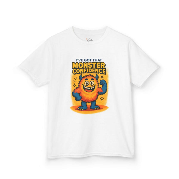 Global Kids Unisex Monster Confidence Tee - Fun T-Shirt for Kids