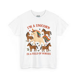 Unisex Adult Unicorn & Rainbow T-Shirt – Fun Graphic Tee