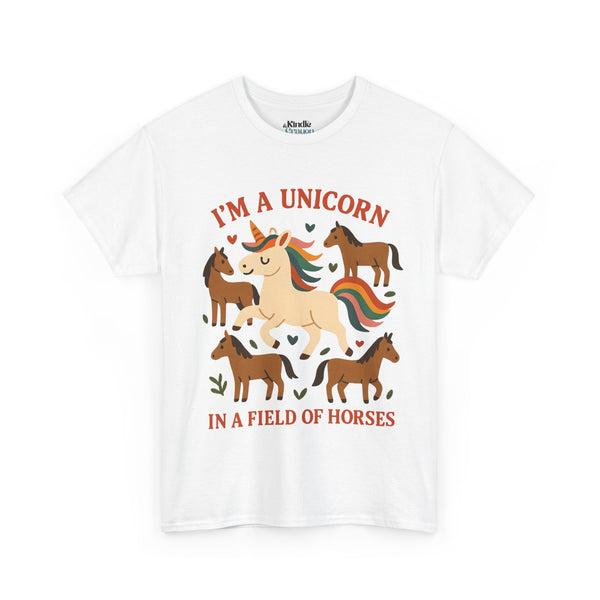 Unisex Adult Unicorn & Rainbow T-Shirt – Fun Graphic Tee