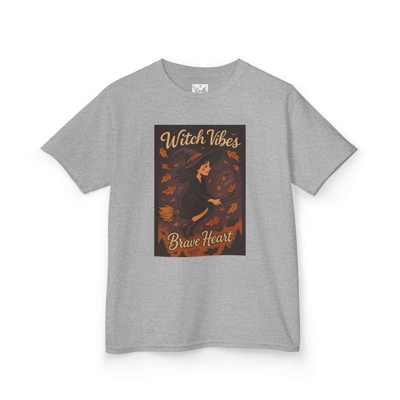 Kids Unisex Witch Vibes Tee - Brave Heart Design Halloween