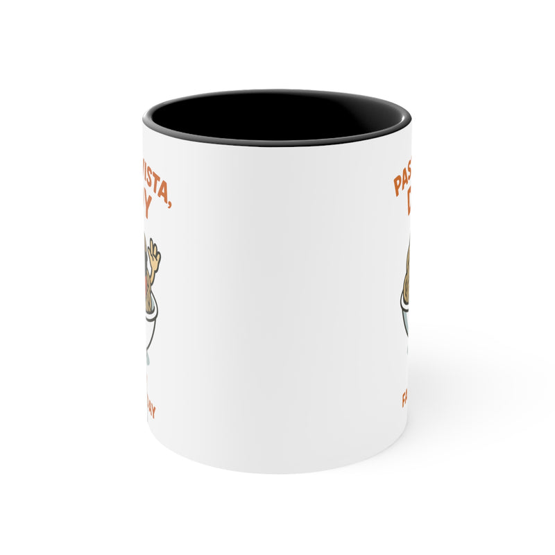 Colorful Pasta-Themed Fathers Day Coffee Mug