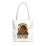 Chic Motivational Tote Bag - Unbothered, Moisturized, In My Lane