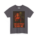 Horror Theme Unisex Tee - I Walk With Monsters, Scary Movie T-Shirt