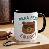 Papa Bear Energy Coffee Mug - Gift for Dads, Fathers Day Mug