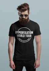 Hyperfixation World Tour ADHD T-Shirt – Funny Neurodivergent Graphic Tee, Limited Dates Only Band Style Design