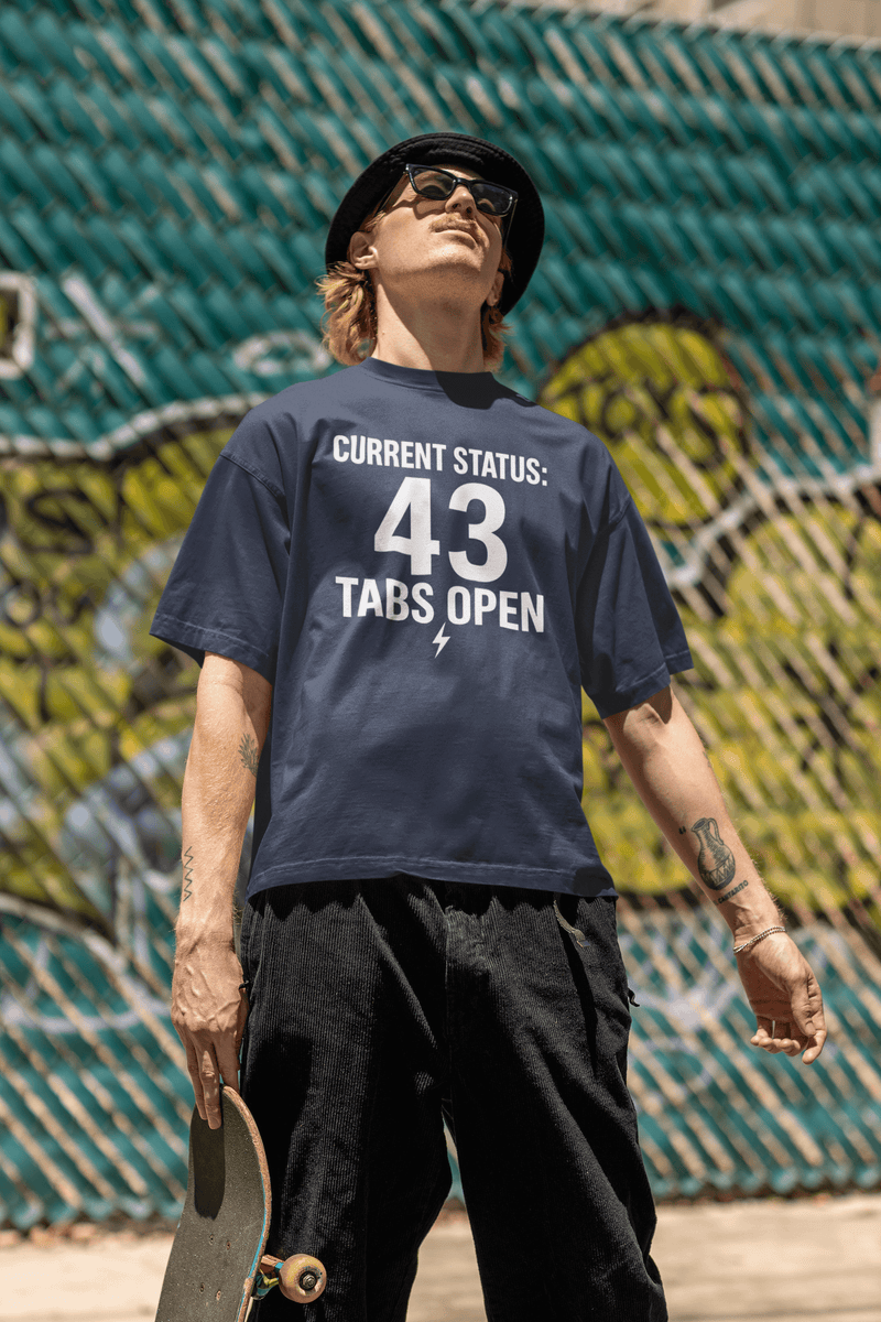 ADHD T-shirt - Fun Unisex Heavy Cotton Tee, Perfect for Gift, Tech Lover Shirt