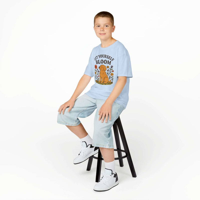 Kids Blooming Dog Tee - Inspiring Adventure T-Shirt