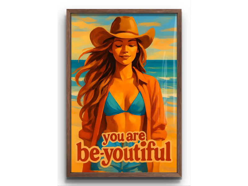 Inspirational Wall Art Beach Print – Coastal Western Digital Download