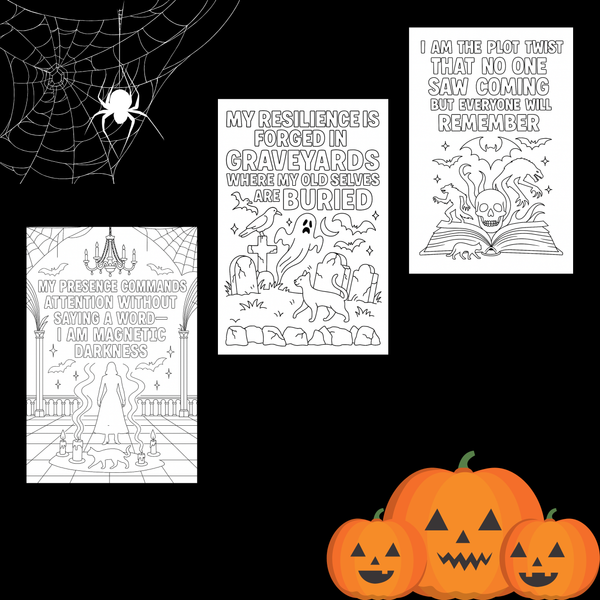 Good Vibes Only: 20 Retro Self-Love Affirmation Coloring Pages - Groovy Digital Download