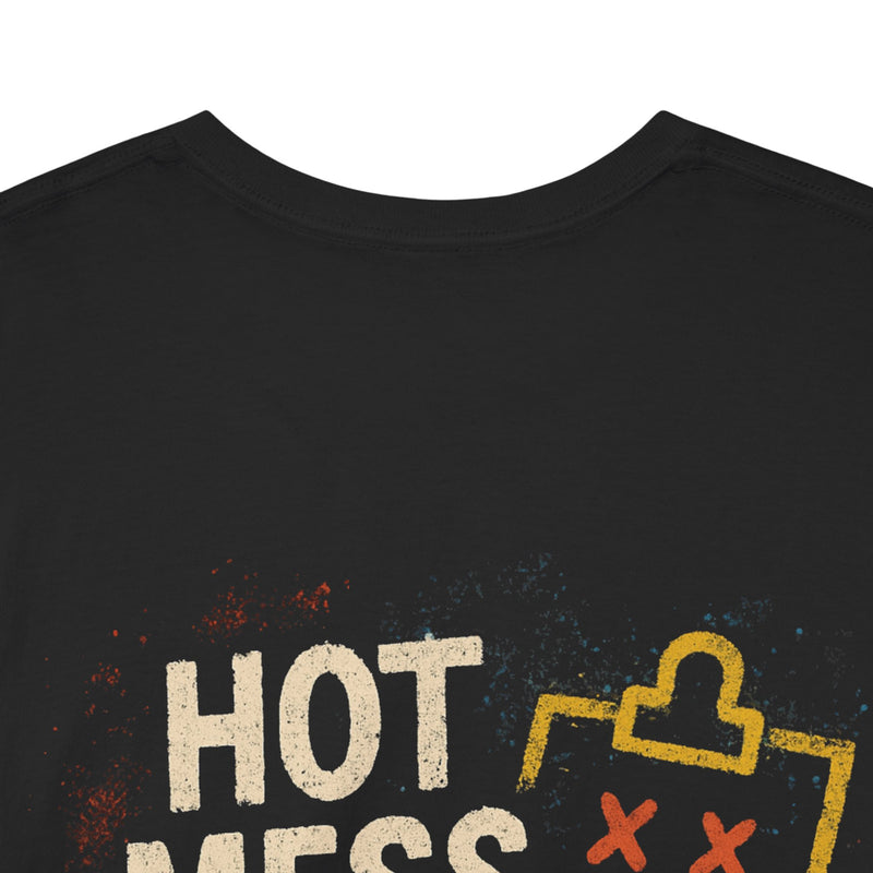 Hot Mess Game Plan Unisex Tee,  Casual Wear, Gift for Friends, Everyday Style, Streetwear, Fun Graphic Shirt