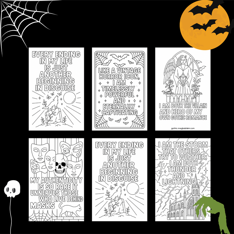 Good Vibes Only: 20 Retro Self-Love Affirmation Coloring Pages - Groovy Digital Download