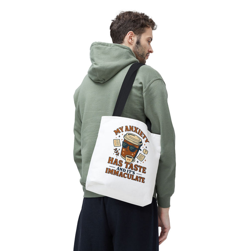 Funny Anxiety Tote Bag, Motivational Bag
