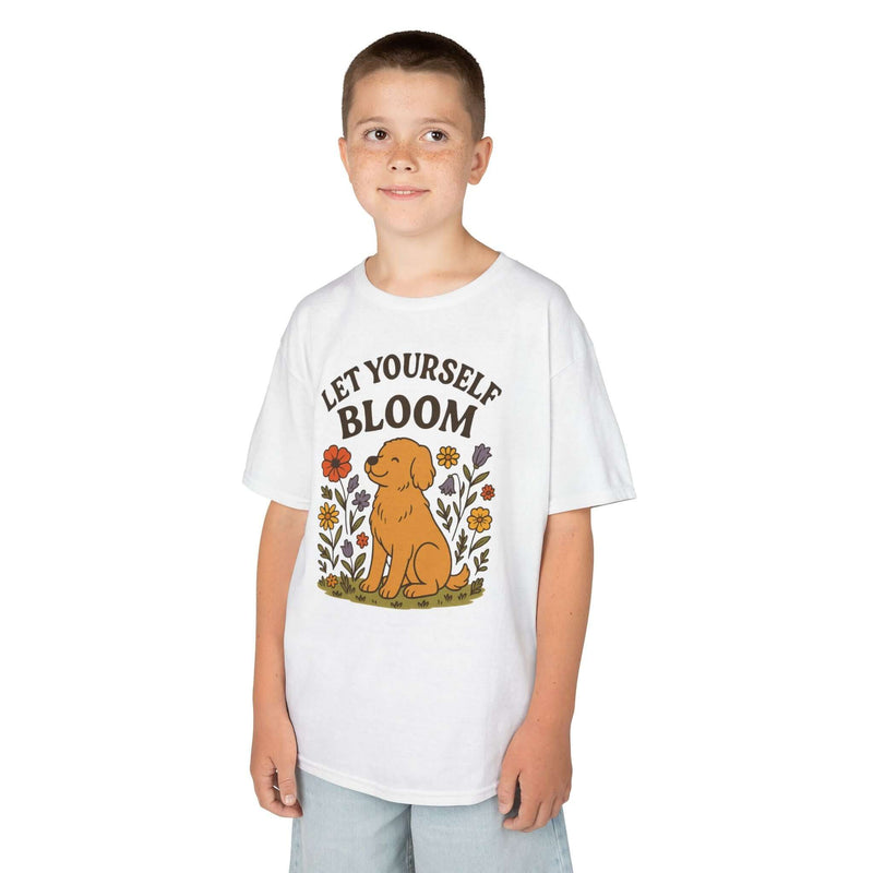Kids Blooming Dog Tee - Inspiring Adventure T-Shirt
